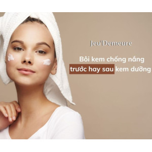 Bôi kem chống nắng trước hay sau kem dưỡng là đúng?