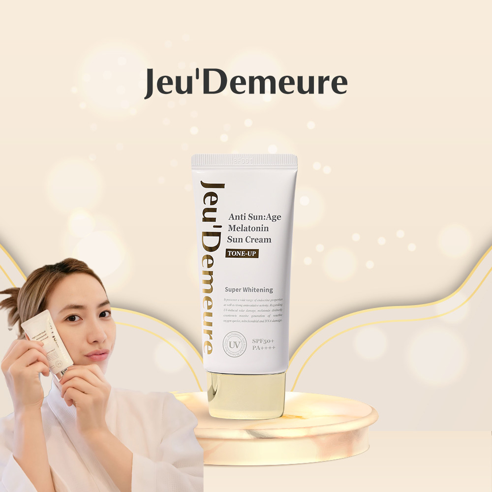 Kem chống nắng melatonin Tone Up SPF 50+++ 50g - Jeu’Demeure